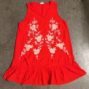 Bright Red Dress from entro, size XL